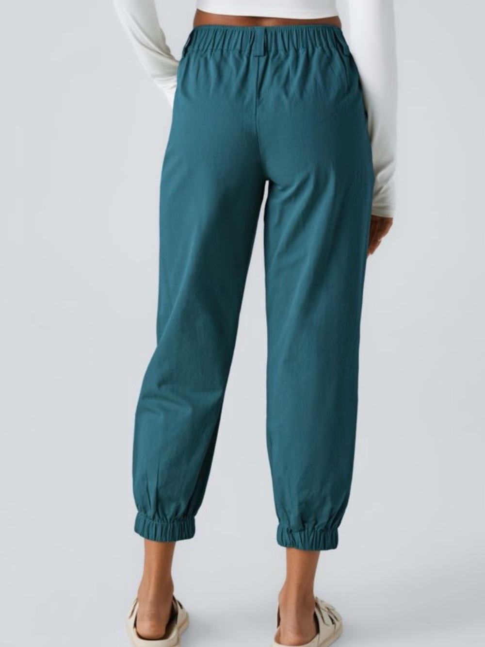 NWT Halara Mid Rise Casual Cotton Joggers with Pockets. Size Medium - Picture 2 of 12